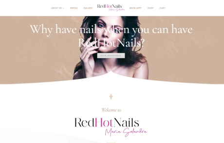 red hot nails website